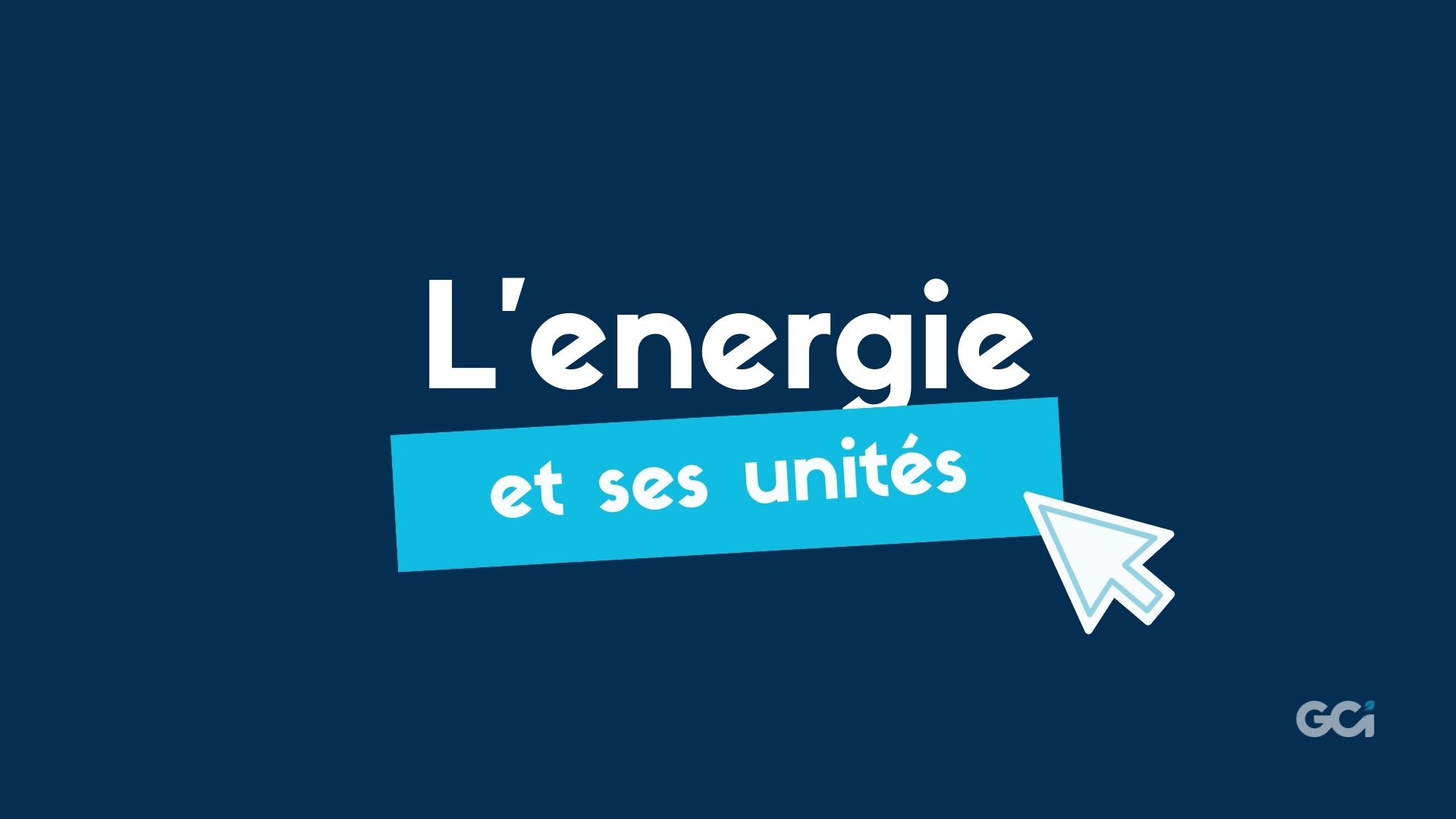 energie et unités