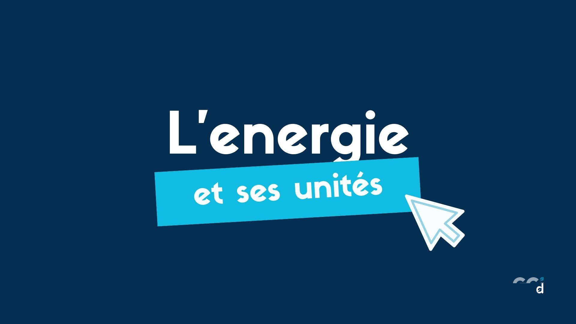 energie et unités energie et unités