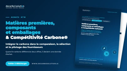Cahier 16 Matières premières, composants et emballages