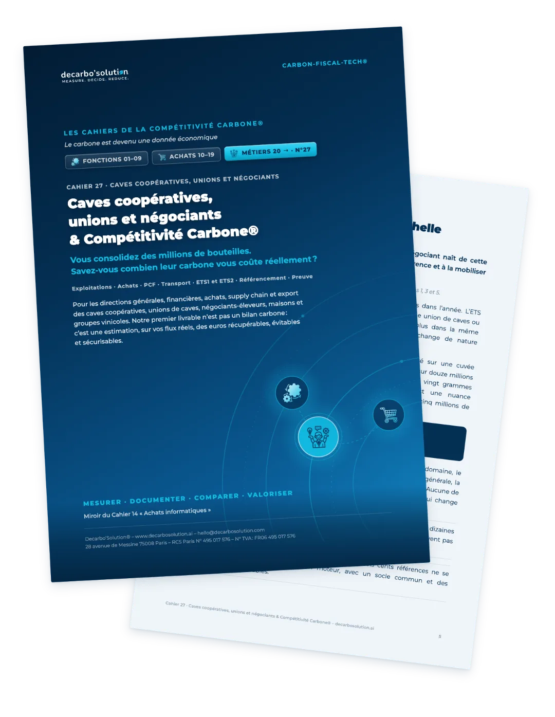 Cahier 27 Caves coopératives, unions et négociants