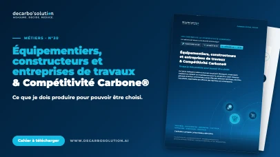 Cahier 30 Équipementiers, constructeurs et entreprises de travaux
