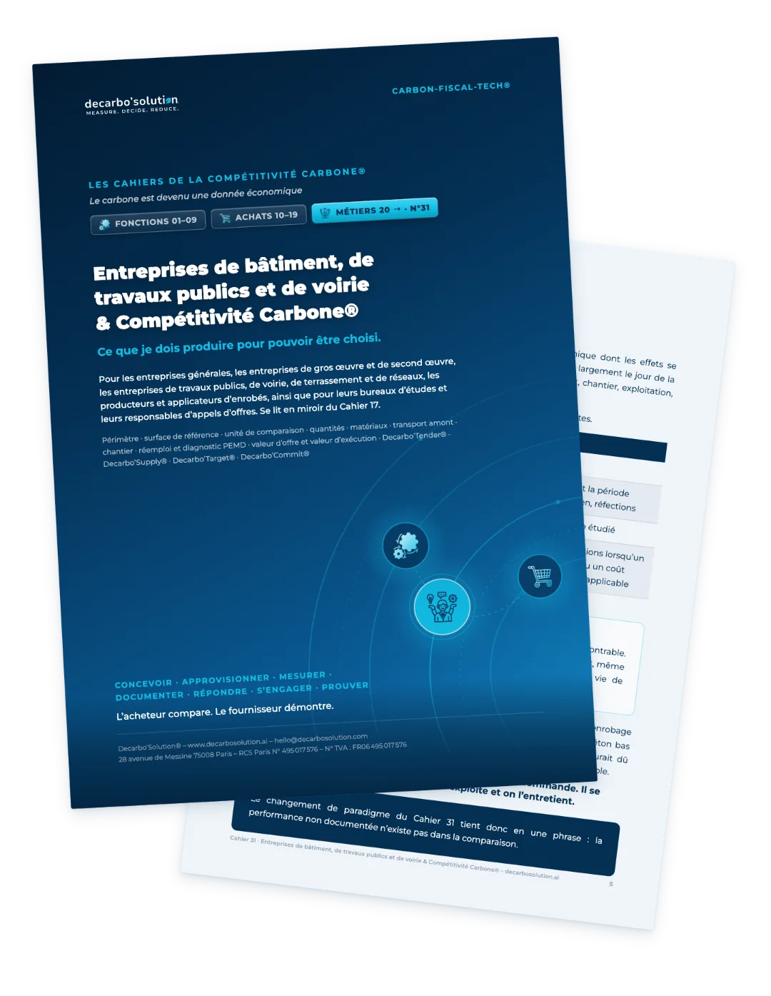 Cahier 31 Entreprises de bâtiment, de travaux publics et de voirie